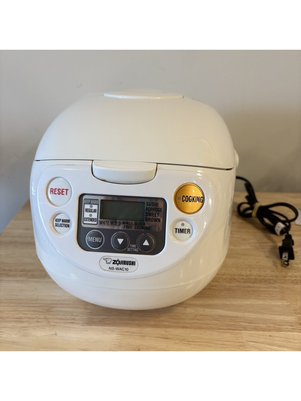 ZOJIRUSHI NS-WAC10 5.5-CUP MICOM RICE COOKER AND WARMER W POWER CORD